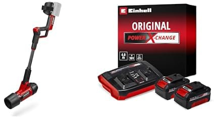 Einhell Professional Akku-Laubbläser GP-LB 36/270 Li E BL Power X-Change (36 V, 270 km/h Luftgeschwindigkeit, Drehzahlregulierung, Blasaufsatz, inkl. 2X 4,0 Ah Akku & Twincharger)