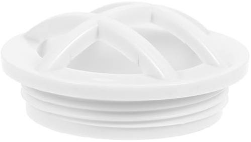 Grille de Bonde de Fond Piscine Blanche Abs, Raccord D’entrée 1, 5 Pouces | Crépine pour Piscine Extérieure, Piscine Insert, Accessoire Piscine Compatible Mur et Nettoyage Facile