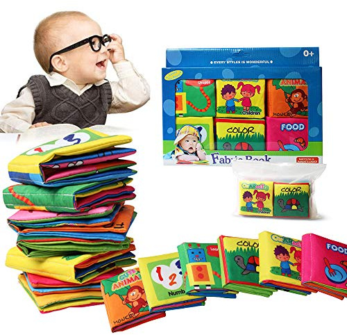 Bambino Cognition libro (6 PCS), Wholethings Intelligence Development panno Animal libro Learning & Activity giocattoli per i bambini neonati