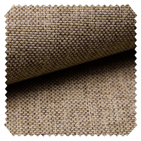 novely® MUDAU - Grob Gewebter Polsterstoff - Melierter Möbelstoff mit Flachgewebe - Pflegeleichte Meterware 1lfm | Farbe: 03 Dunkelbeige