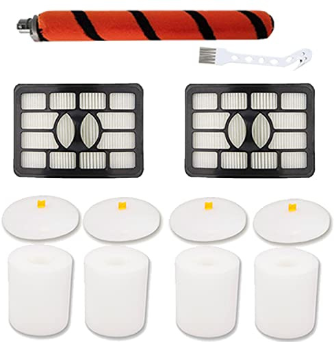 YOKYON Hepa & Foam Filter Brushroll Replacement Kit for Shark Rotator Pro Lift-away Vacuum Cleaner ZU780 ZU782 ZU782NP ZU785, Replaces Part # Xff500 Xhf500