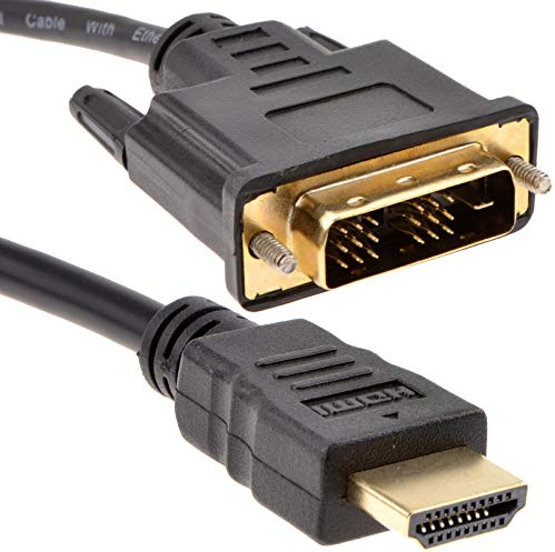 DVI vers HDMI 18+1 Vidéo Cordon pour TV Moniteur PC Games Console DVR NVR 2 m [2 mètre]