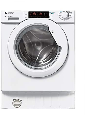 Candy CBWMS 914TWH-S Lavadora integrable, 9Kgs, 1400rpm, Motor Inverter, Conectividad Wi-Fi y NFC, Clase F
