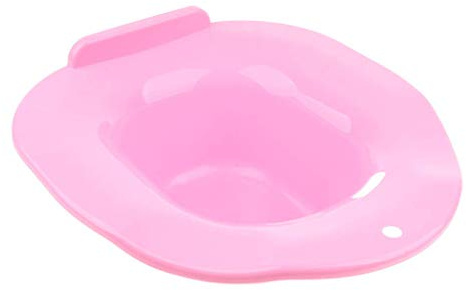Tubayia Kunststoff Bidetbecken Bidet Sitzbad Bideteinsatz Toiletteneinsatz für Schwangere Frauen (Rosa)
