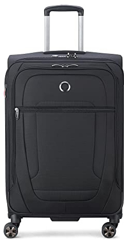 DELSEY PARIS - Helium DLX - Slim Soft Cabin Suitcase - 55 x 40 x 20 cm - 35 liters - S - Black
