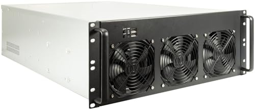 InteR-Tech 4f28 Supporto Nero, Argento (inteR-Tech 4f28 Mining - RacK-Monterba)