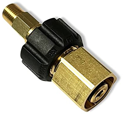 M&M Smartek Adapter TR22 IG auf 1/4 AG für Kärcher Easy!Lock | Adapter mit Innengewinde auf Außengewinde, für Kärcher Easy!Lock Hochdruck-Zubehör