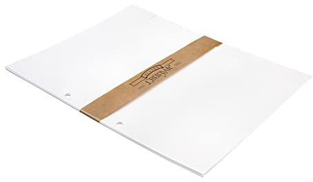 Registerblätter Greifbar für Ordner, DIN A4 mit Registerüberstand, weiß | Trennblätter-Set, 6-teilig zum Beschriften, Papier