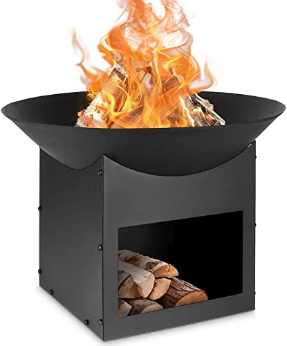 Vilde Braciere da giardino, in metallo, 56 x 41 cm, colore: nero