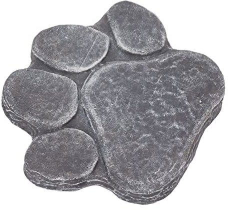 TOPINCN Piedra Conmemorativa de Huella de Huella, Marcador de Tumba de Perro de Resina, Letras de Bricolaje Resistentes, Hermosa Resistente a la Intemperie para Patio Trasero (#1)