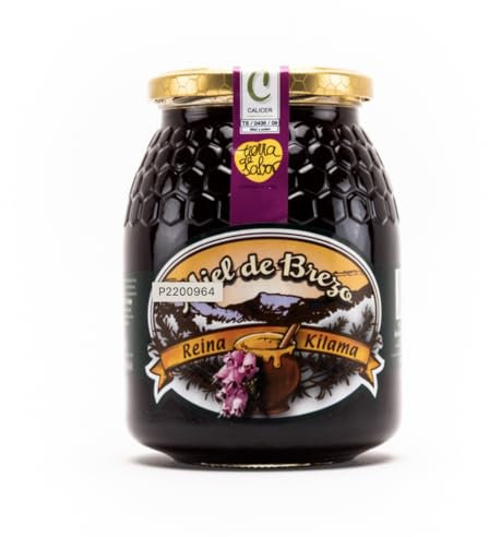 Miel d'abeille pur. Miel de bruyère. 100% d'origine Espagnole en pot de 500g. Miels de bruyère des régions de Espagne. Arôme très intense d'houmous, de champignons et de feuilles mortes. Miels cru.