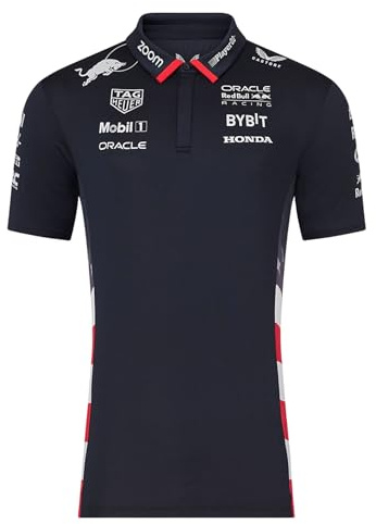 Red Bull Racing F1 Herren 2024 Special Edition America Race Team Poloshirt, Marineblau, L