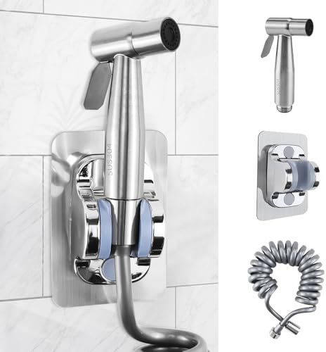 Cragmut Douchette de Bidet pour Toilettes, Douchette Toilette WC en Acier Inoxydable 304 Pulvérisateur de Bidet avec Tuyau de 3 Mètres et Support pour Salle de Bain