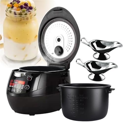forplubossmmp Machine À Perles Automatique Antiadhésive 900W, Machine À Thé Aux Perles, Cuiseur À Tapioca Électrique avec Panneau De Commande Tactile pour Cafés/Salons De Thé Au Lait/Restaurants