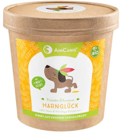 AniCanis Bio Kräutermix Harnglück für Hunde - Niere, Blase & Harnwege, 100g | vom Tierheilpraktiker, mit Brennnesselblättern & Schachtelhalm, Blase & Harnwegen, ohne Zusatzstoffe