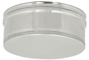 ALLINOX Tappo Cieco Condensa Canna Fumaria Acciaio INOX AISI 304 Tee Ispezione Fumi (DIAMETRO 300)