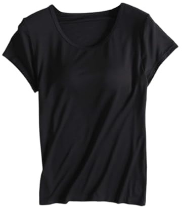 Debardeur Soutien Gorge Integre, Débardeurs Femme avec Soutien Gorge Intégré Débardeurs D'entraînement Haut de Yoga Camisole Manches Courtes Débardeur de Course Débardeur Haut T-Shirt Femmes1