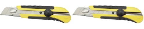 Stanley 1-10-425 Cutter 25 mm bi-matière (Lot de 2)