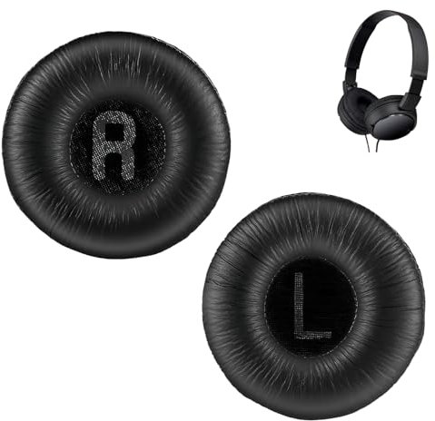 1 Paio Cuscinetti Cuffie di Ricambio per JBL Tune600 T500BT T450 T450BT JR300BT T510BT T520BT JR310BT (Non Compatibili con Tune600btnc) Copri Padiglioni Cuffie Universali 70mm con Memory Foam - Nero