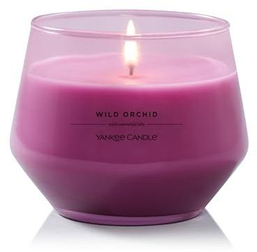 Yankee Candle Studio Duftkerze | Mittelgroße Kerze Wild Orchid | Lang brennende Kerzen:35-50 Stunden | Stilvoll designtes Glas| Perfekte Geschenke für FrauenGeschenke für MütterHochzeitsgeschenke&mehr