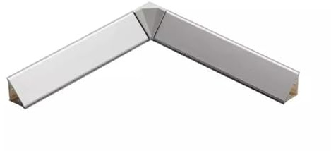 Alzatine per Cucina | Spalletta Triangolare Inox | Diverse Misure | Complete di Accessori di Fissaggio (200+200cm)