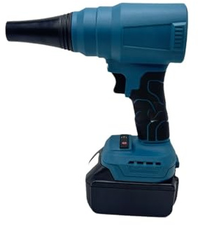 Soffiatore elettrico senza fili per foglie a batteria leggera Soffiatore per foglie Strumento da cortile Soffiatori per erba per patio cortile giardino pavimento potente asciugacapelli