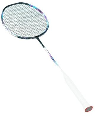 WANGBINGXING Badminton Set Racchetta Speed ​​in Fibra di Carbonio Completa Max 28 libbre 5U Tre Colori(1PCS Black AirFilm)