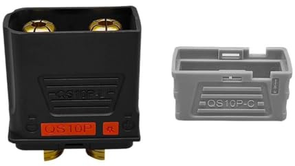 210A High-Current QS10 Series Battery Connector Anti-Ignition Electric Vehicle Battery Terminal 4-10AWG Male Female Power Charging Plug Power Supply Charging Connector (Male)