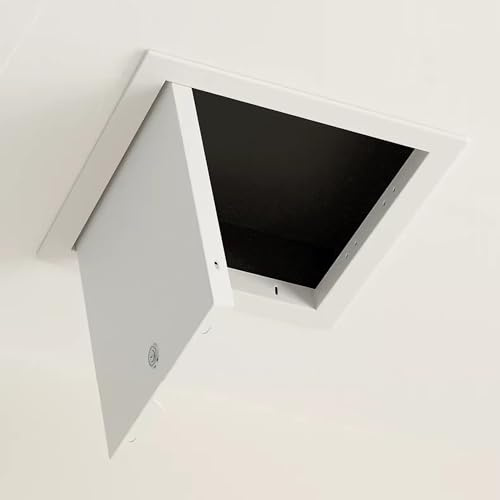 Pannello di accesso per parete e soffitto, porta quadrata in alluminio con serratura, piastra di copertura per impianto elettrico e idraulico, 60 cm