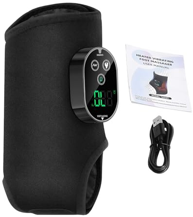 Relaxateur De Cheville Et De Pied, Manchon Chauffant Sans Fil, Support De Vibration Thermique | Équipement De Bien-être Thérapeutique Facilitant La Récupération Des Douleurs De Tension Musculaire, Aid