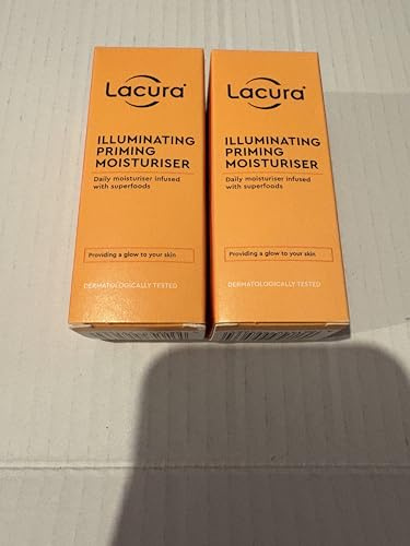 Lacur Illuminating Priming Moisturiser Infused with Superfoods, 50ml (2, 50ml)