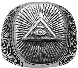 Empress Jewelry Bague en argent massif 925 Chevalier Illuminati R001212
