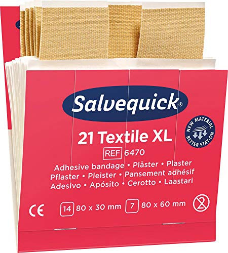 Cederroth AB Pflaster-Abschnitte Salvequick elastisch Refill 6770 VE=6x21 Stück