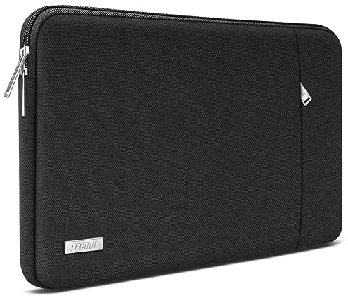 TECOOL 14 Zoll Laptoptasche LaptopHülle für 14” Lenovo Thinkpad ideapad HP Elitebook Acer Dell Chromebook, MacBook Air 15 M4 M3 2025-2024 Wasserdicht Laptop Tasche Schutzhülle Laptop Sleeve, Schwarz
