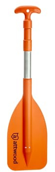 Attwood 11826-1 Emergency Telescoping Paddle for Boating, Collapsible, 24-inch to 54-inch, Orange
