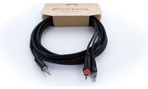 Cavo Y bretelle, mini-jack stereo, 2 RCA, 1 m