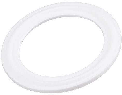 sourcing map 5Stk. PTFE-Dichtungsflansch O Ring für 1,5 Zoll Vakuumspanner weiß