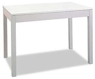 ASTIMESA Tipo Carro Mesa de Cocina, Metal, Blanco, 100x60cm