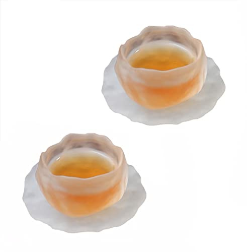 HIUHIU Tazas De Cristal Para Sake Set De Tazas De Sake Estilo Japonés Tazas De Té...