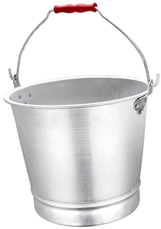 Cabilock Seau à Fleurs Vintage Seau De Rangement Rustique Champêtre De Balcon Réservoir Eau Métal