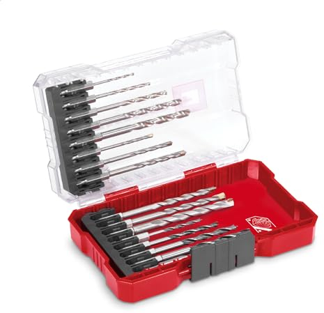 Original Einhell M-CASE 16-tlg. Bohrer-Set (Holzbohrer, Steinbohrer und Metallbohrer mit E 6.3 Schaft für Akkuschrauber und Bohrmaschinen inkl. Aufbewahrungsbox)