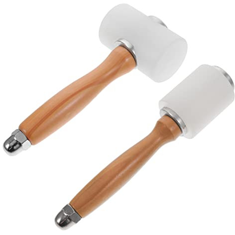 Artibetter 2pièces Marteau Cuir Maillet Nylon Outils De Travail Du Cuir Lot De Marteaux Pour Artisanat Du Fourniture De Marteaux Pour Travaux Manuels