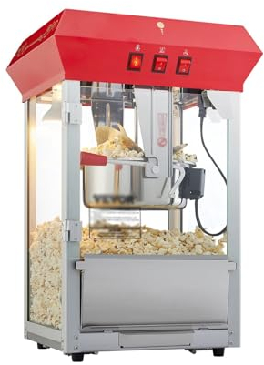 Máquina de Palomitas Máquina eléctrica for hacer palomitas de maíz, máquina comercial for hacer palomitas de maíz, utensilios de cocina automáticos con cuchara, tubo de calentamiento SUS304 Palomitero