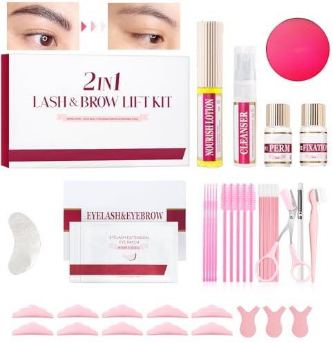 Whaline Lifting Set, 2024 Neu Lash & Augenbrauen Liftings, Professionell, Einfach zu Bedienen, Ideal für Einsteiger