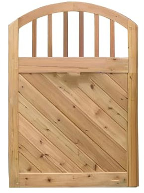 GOCHUSX Swinging Coffee Shop Doors, Solid Wood Single Leaf Waist Gate With Auto Close Metal Hinges, Indoor Privacy Partition For Outdoor Garden Shop Entrance Partition(90x50cm)