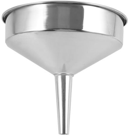 Gatuida Entonnoir Acier Inoxydable à Conception Robuste Pour Remplissage De Liquides Et Carburant, Grand Diamètre Pour Usage Automobile Et Industriel