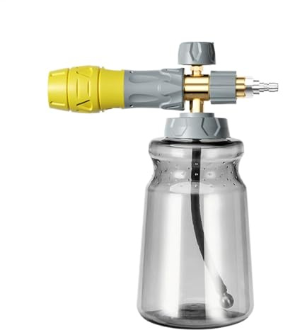 Pulverizador de espuma, pulverizador de espuma automático, a presión, pulverizador de espuma para lavado de coches, dispensador de manguera de jardín de alta presión de 1000 ml, botella de
