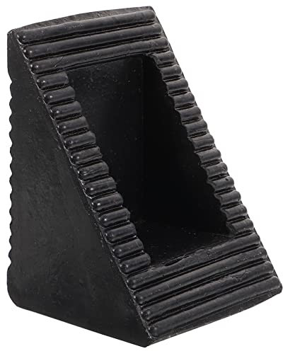 FRCOLOR Rampenpad gummistopper gummipfropfen Transportabler Radkeil LKW Radkeil gummistecker Motor Wagenheber Radständer Unterlegkeile stoppt Ölwechselrampen Reifenblock Autokeil Black