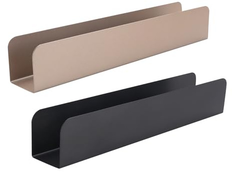Fozriybefy 2 Pcs Emporte-Pièces Rectangle Moule à Antiadhésifs Emporte-Pièces en Acier au Noir et Or en Forme de U Moule à Biscuit, Gâteau, Pain