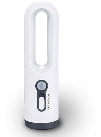 Nettoppo Veilleuse LED à Détecteur de Mouvement 2 en 1, Lampe de Poche Portable avec Capteur du Crépuscule à L'Aube pour Chambre à Coucher, Salle de Bain, Lecture, Camping, Facile à Utiliser